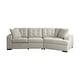 preview thumbnail 6 of 14, Arnau 2-piece Space-saving Sectional Sofa with Pull-out Ottoman Beige