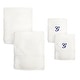 preview thumbnail 14 of 26, Sweet Kids 2-piece White Turkish Cotton Bath and Hand Towel Set with Royal Blue Monogrammed Initial G - White