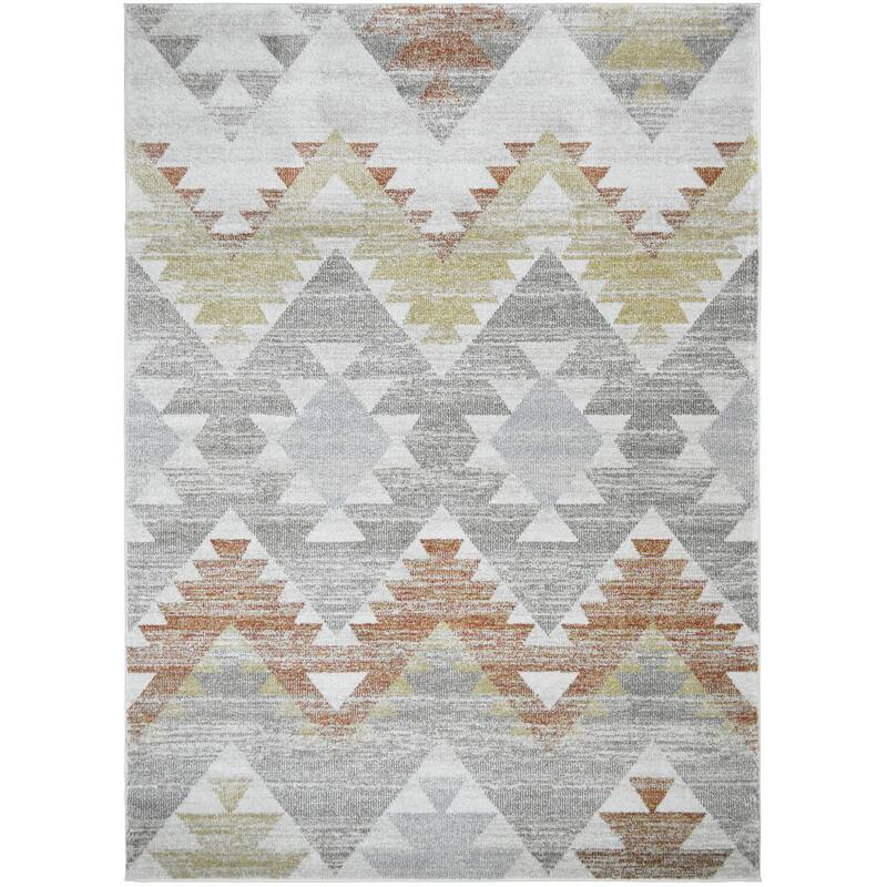 Barcelona Camino Rust Southwestern Area Rug - 7'10"x9'10"