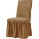 preview thumbnail 2 of 39, Subrtex Set-of-4 Stretch Dining Chair Cover Ruffle Skirt Slipcovers