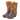 9.5" Brown Rustic Contemporary Cowboy Boots Planter