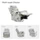 Arlette Contemporary Floral Manual Swivel Recliner with Tufted Back