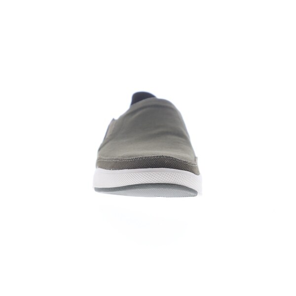 clarks mens canvas slip on shoes