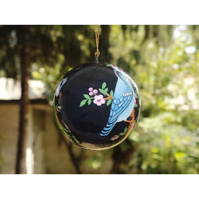 Handmade Christmas Ornaments Hand Painted by Artisan on Recycled Paper - Collection 5 - One Size - One Size