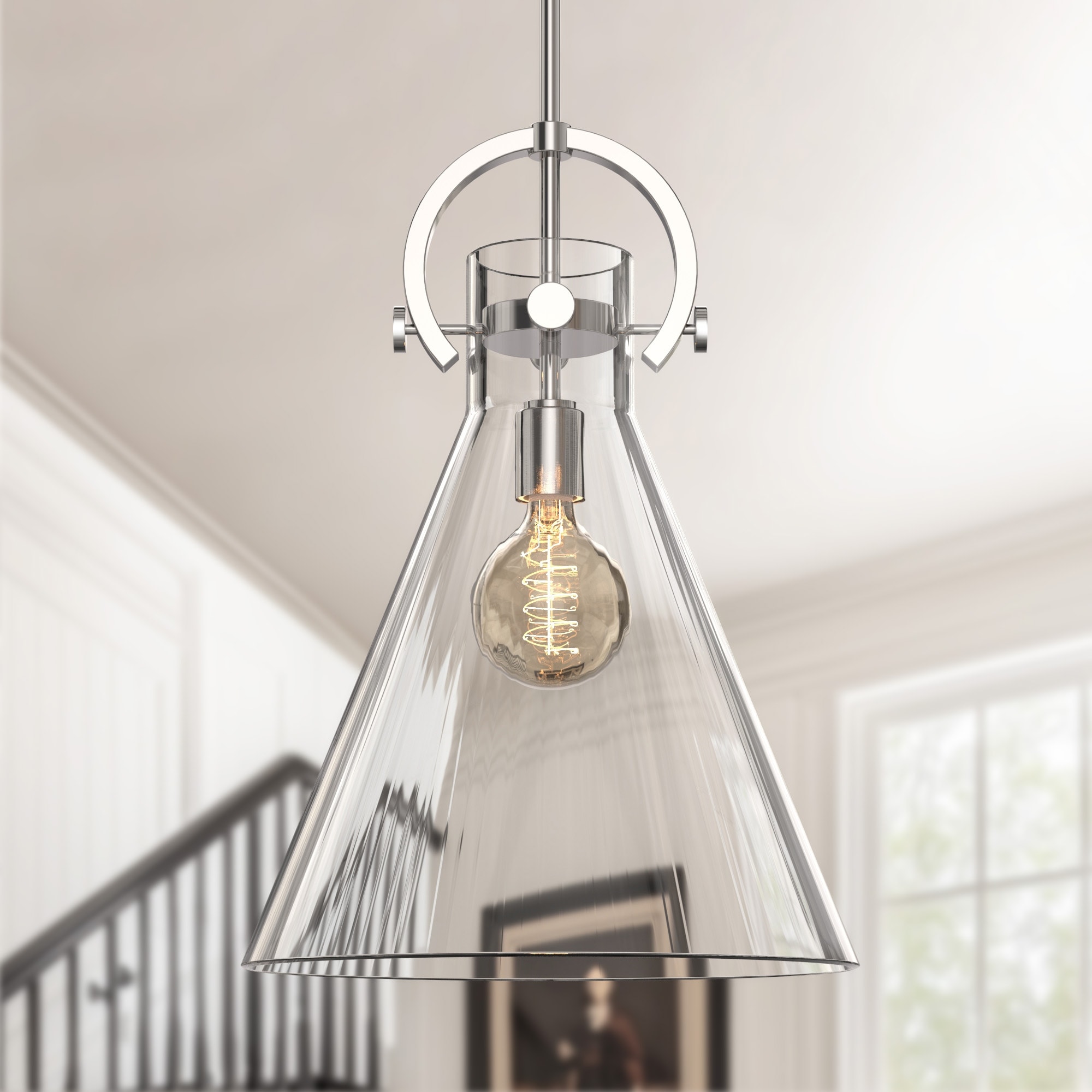 最新最全のをすべて YANSUN 1-Light Shade Cone Flared 14-Inch with Light Pendant 化粧水・ローション・トナー