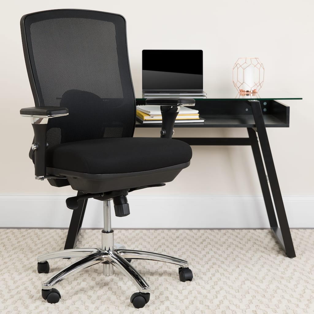 24/7 Intensive Use Big & Tall 350 lb. Rated Mesh Multifunction Chair