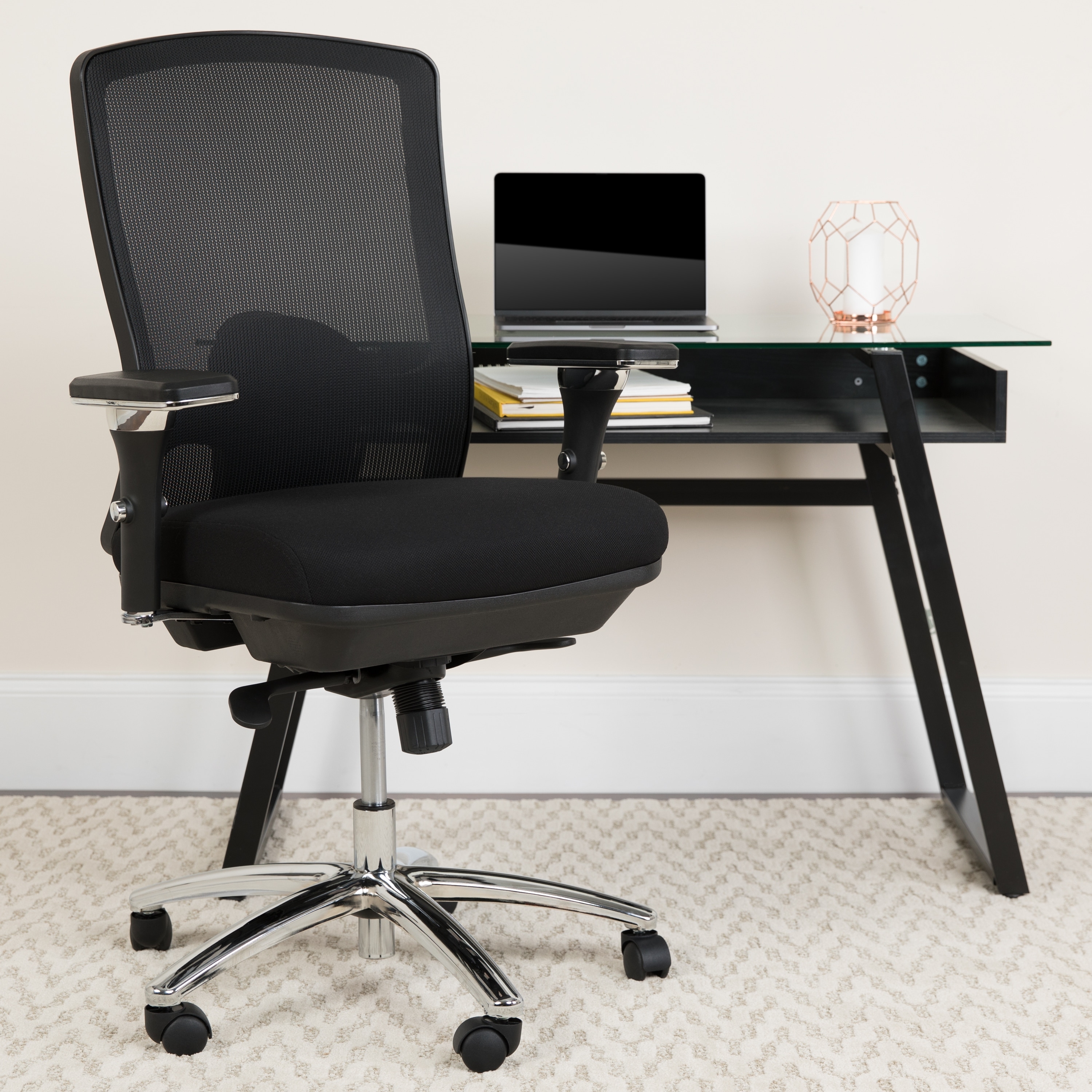 24/7 Intensive Use Big & Tall 350 lb. Rated Mesh Multifunction Chair