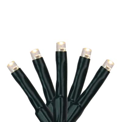 200 Warm White Multi-Function LED M5 Mini Christmas Lights - 20.5 ft