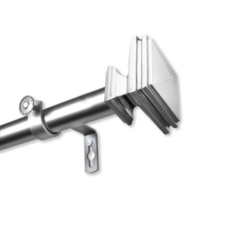 Adjustable Curtain Rod 1" Extendable, 160-240 Inch Decorative Rod, Stylish Home Decor - M