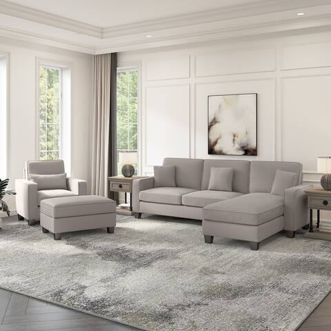 Stockton Sectional with Chaise, Chair, and Ottoman by Bush Furniture