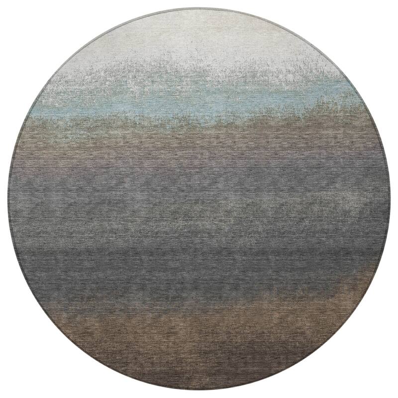 HomeRoots Ombre Transitional Rectangle Outdoor Rug