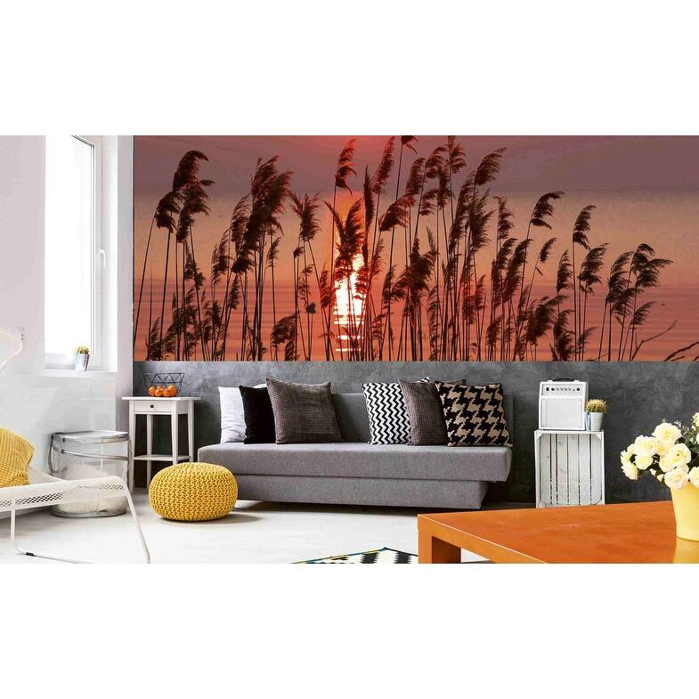 Dimex Reed On Lake Wall Mural - 59in x 147.6in x 0.025in