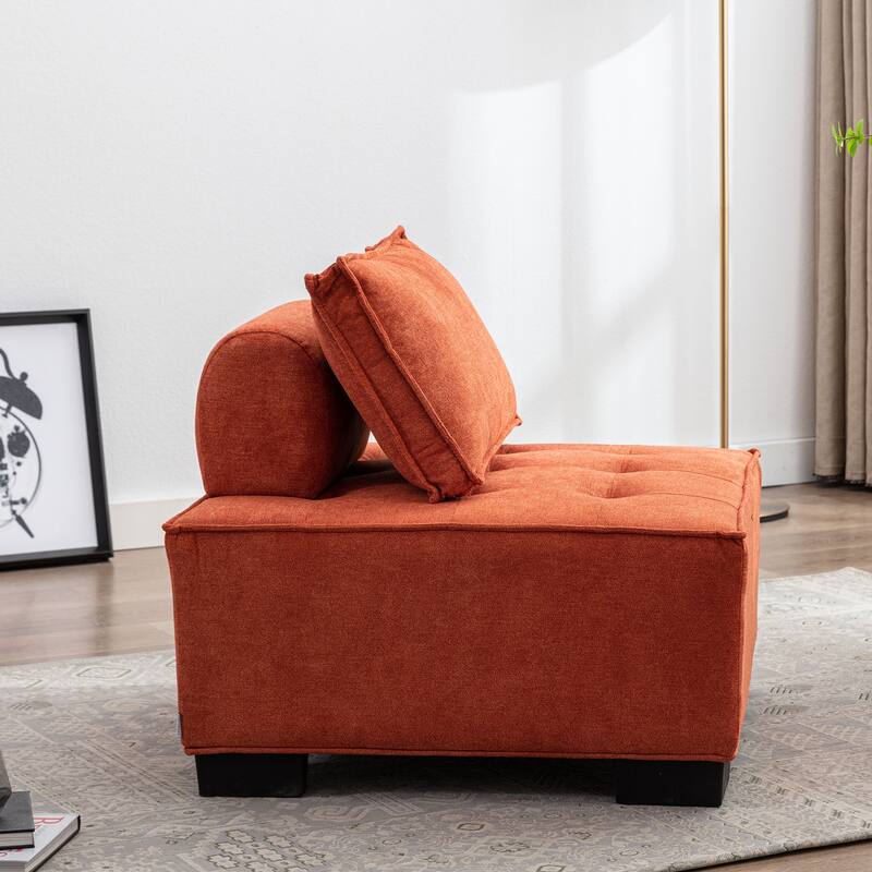 Modern Upholstered Living Room Chairs Set of 2