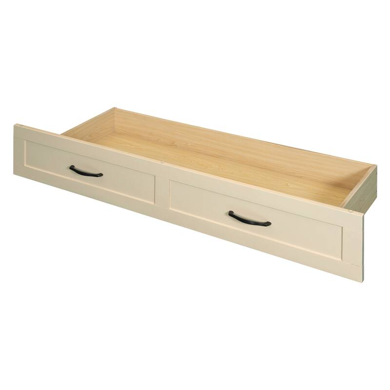 Full Size Murphy Bed Cabinet with Charging Station & A Large Drawer, Foldable Pull Out Wall Bed for Apartments, Bedrooms, Studio