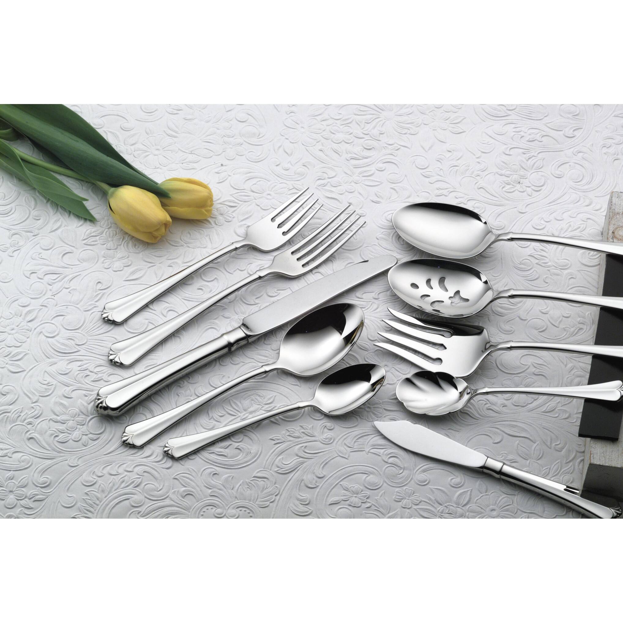 Oneida 18/10 Stainless Steel Juilliard Salad/Dessert Forks (Set of 36