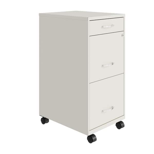 slide 2 of 32, Space Solutions 18" Deep 3 Drawer Metal File Cabinet