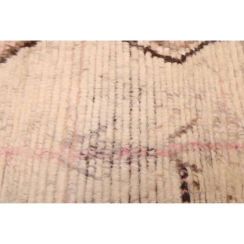 ECARPETGALLERY Hand-knotted Tangier Cream Wool Rug - 6'7 x 9'9