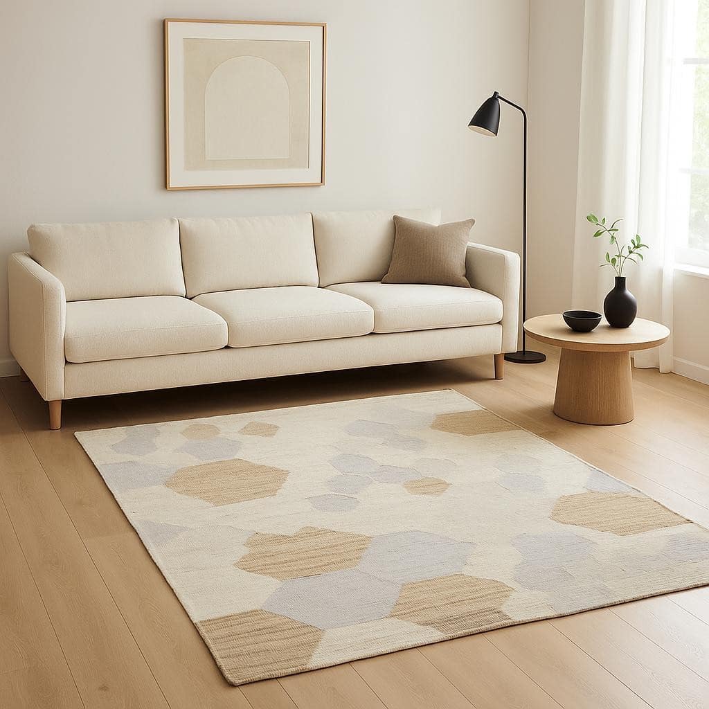HomeRoots Patchwork Modern Rectangle Area Rug - 120 in. x 96 in. x 0.98 in.