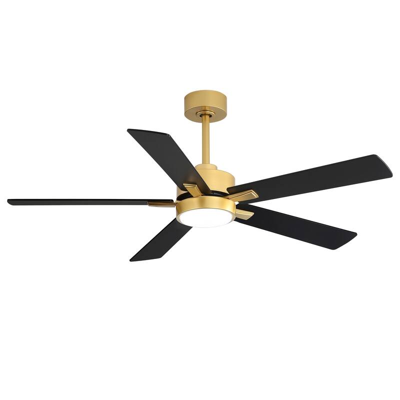 52-IN LED Ceiling Fan with Light Kit and Remote- 5 Blade