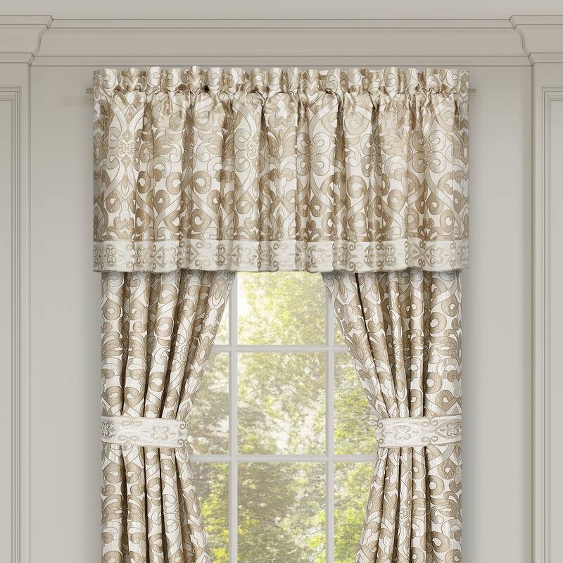 J. Queen New York Amaretto Window Straight Valance - Gold