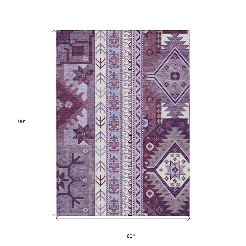 HomeRoots Aztec Transitional Rectangle Outdoor Rug