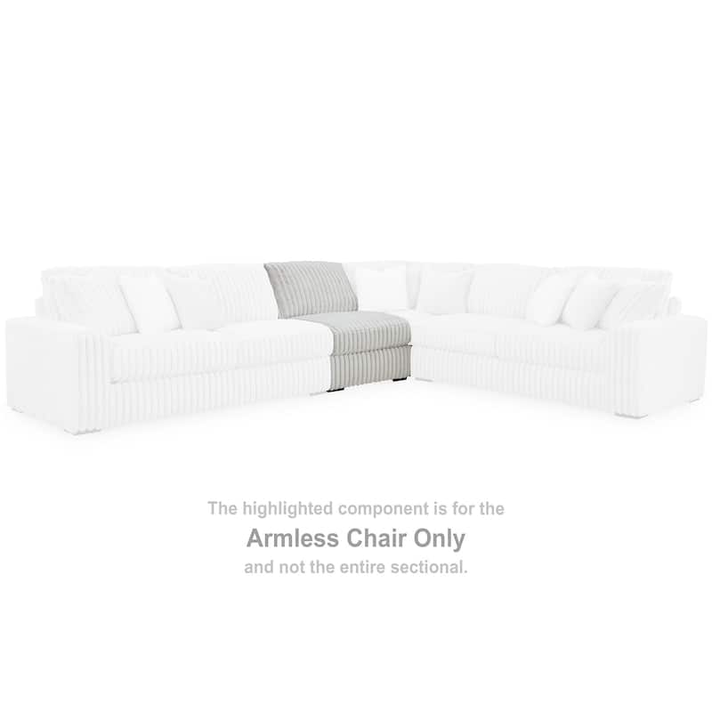 Signature Design by Ashley Stupendous White 3-Piece Sectional Sofa - 141"W x 41"D x 44"H