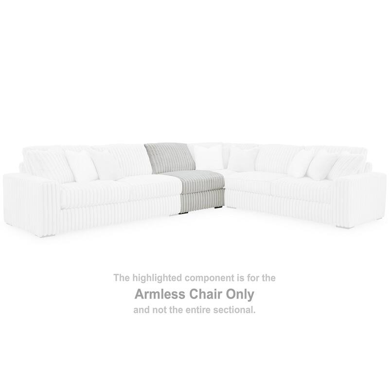 Signature Design by Ashley Stupendous White 5-Piece Sectional - 134" W x 134" D x 41" H