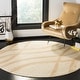 preview thumbnail 87 of 171, SAFAVIEH Adirondack Lelia Modern Abstract Distressed Rug 4' Round - Cream/Champagne - Round