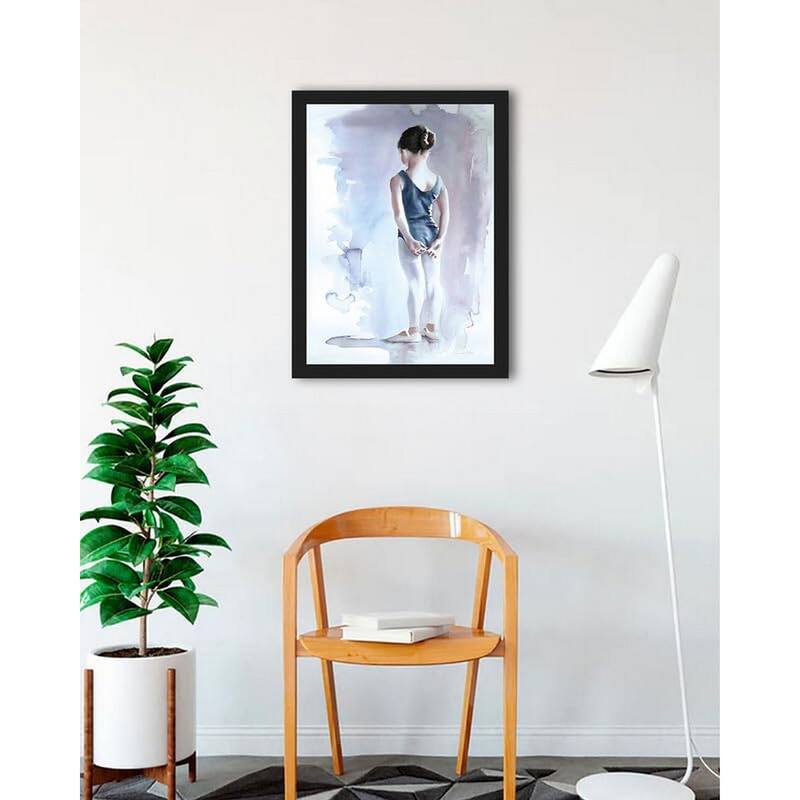 First Day at Ballet Framed Poster - 24 x 32 Inch - Black