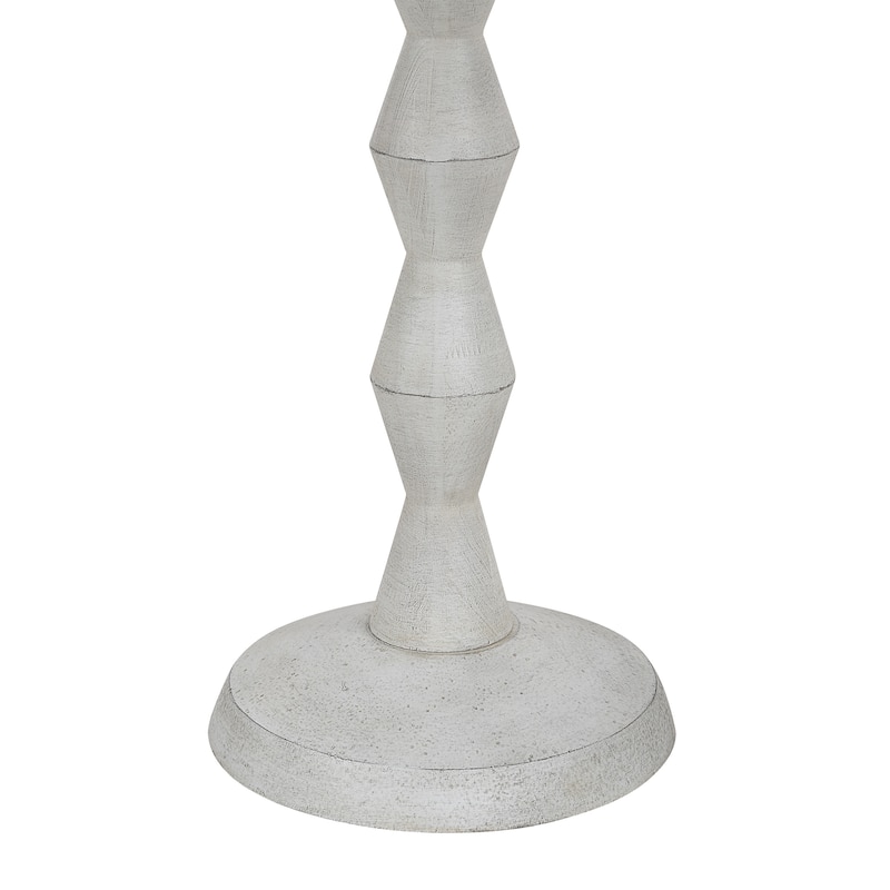 Everren Sorriso 75.0" Height Floor Lamps, White Wood Texture