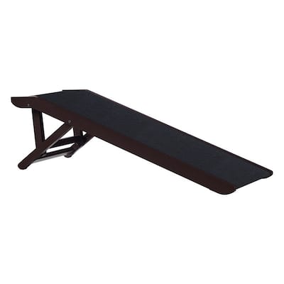 Unipaws Foldable Wooden Pet Dog Cat Ramp with Adjustable Height