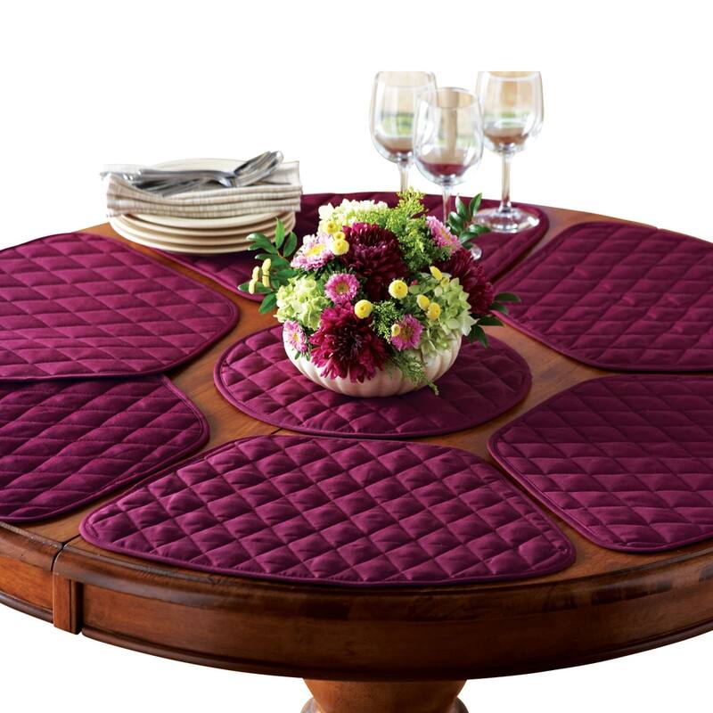 Kitchen Table Placemat and Centerpiece Set - 7 pc - 10.250 x 7.000 x 3.000
