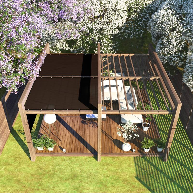 ColourTreeUSA 25 ft. Length Fence Privacy Screen Windscreen Cover Fabric Shade Tarp Netting Mesh Cloth Commercial Grade 170 GSM