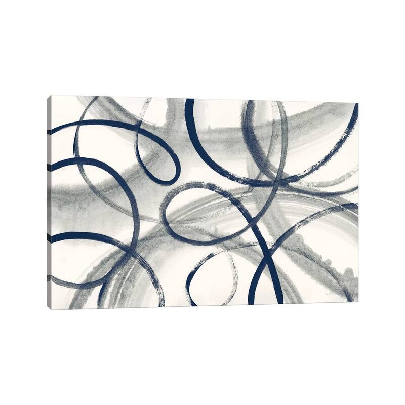 iCanvas "Calligraphia With Navy" by Sue Schlabach Canvas Print