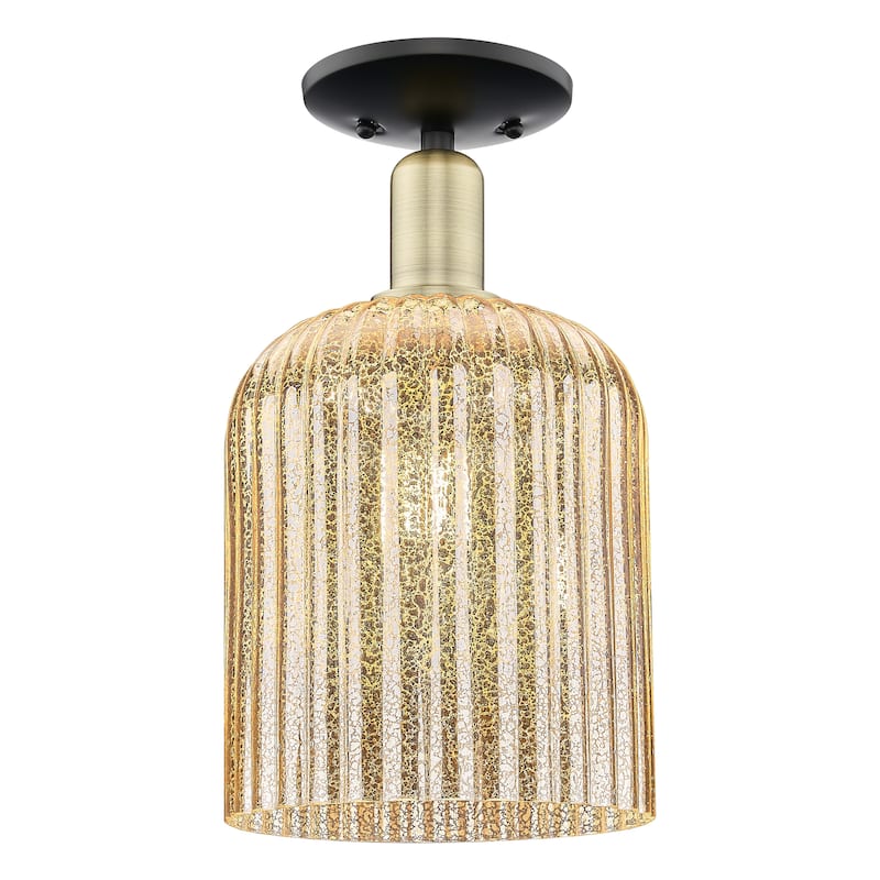Innovations Lighting Endless Possibilities Arcadia - Bridal Veil - 1 Light 8" Semi-Flush Mount