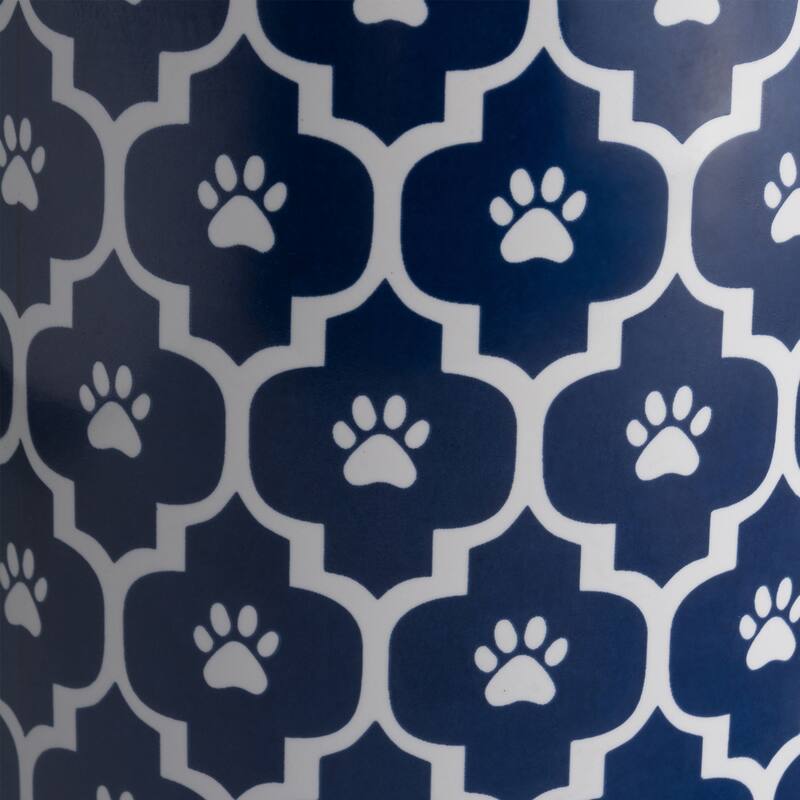 Bone Dry Paw Lattice Print Ceramic Treat Canister