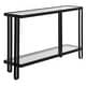 preview thumbnail 4 of 6, Uttermost Shadow Black Iron Console Table - 32.25'' H X 55.25'' W X 15.5'' D