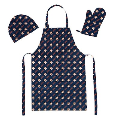 MLB Apron Oven Mitt and Hat 3PC Set