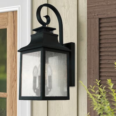 Morgan 3 Light Exterior Light in Imperial Black Finish