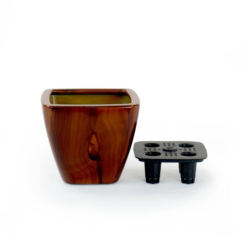 2-Pack Smart Self-watering Square Cone Planter Pot