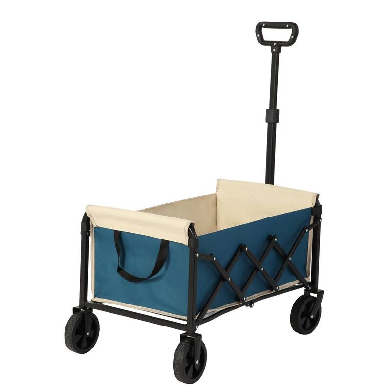 Outdoor Multifunctional Cart Folding Garden Cart - Blue