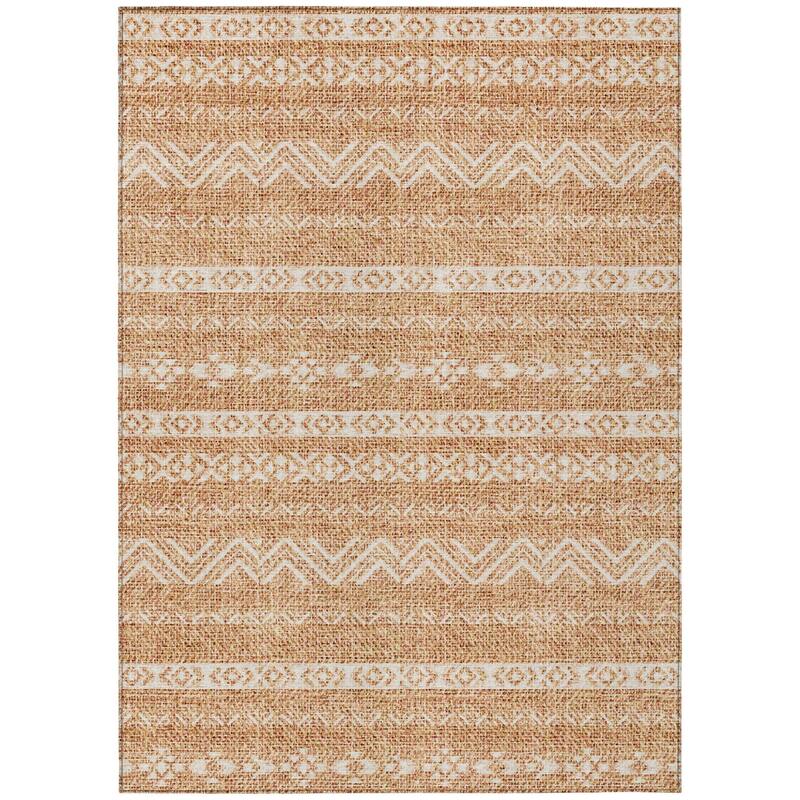 HomeRoots Southwestern Transitional Rectangle Outdoor Rug