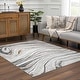 preview thumbnail 39 of 50, Hauteloom Liverpool Living Room, Bedroom Area Rug - Contemporary - Cream,Green - 7'10" x 10'