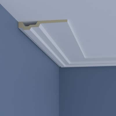 1 1/8"H x 6 1/2"P x 96"L Kirizma Crown Moulding - 1-Pack