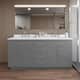 Option Dark Gray / White Quartz Top / Brushed Nickel