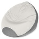 preview thumbnail 7 of 9, Jaxx Poppy Large Outdoor Bean Bag Lounge, Two-Tone Design Pearl