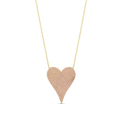 SHYMI Large Pave Heart