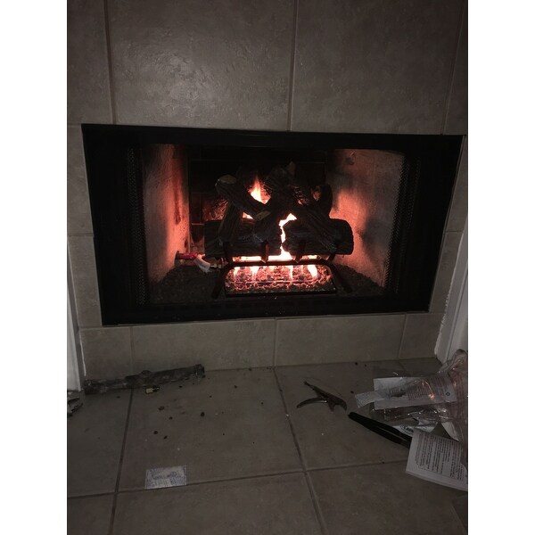 Shop Duluth Forge Vented Natural Gas Fireplace Log Set 18 In