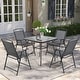 preview thumbnail 1 of 22, Pellebant 5-PC Outdoor Patio Dining Set