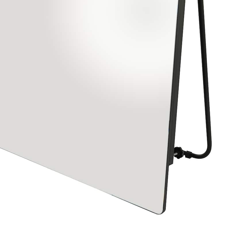 CosmoLiving by Cosmopolitan Silver or Gold Metal Room Floor Mirror with Stand